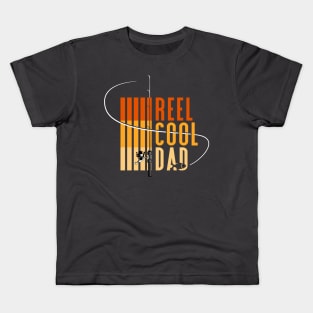 Reel Cool Dad | father day gift | fishing lover Kids T-Shirt